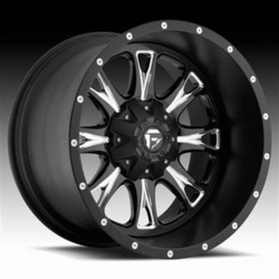 FUEL Off-Road D513 Throttle, 20x10 Wheel with 5 on 4.5 Bolt Pattern - Black Machined - D51320002650